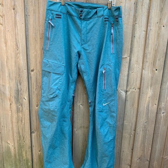 Vintage Nike Snowpants Large Teal - Picture 1 of 9